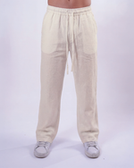 Off-White Linen Relaxed-Fit Trousers - Men